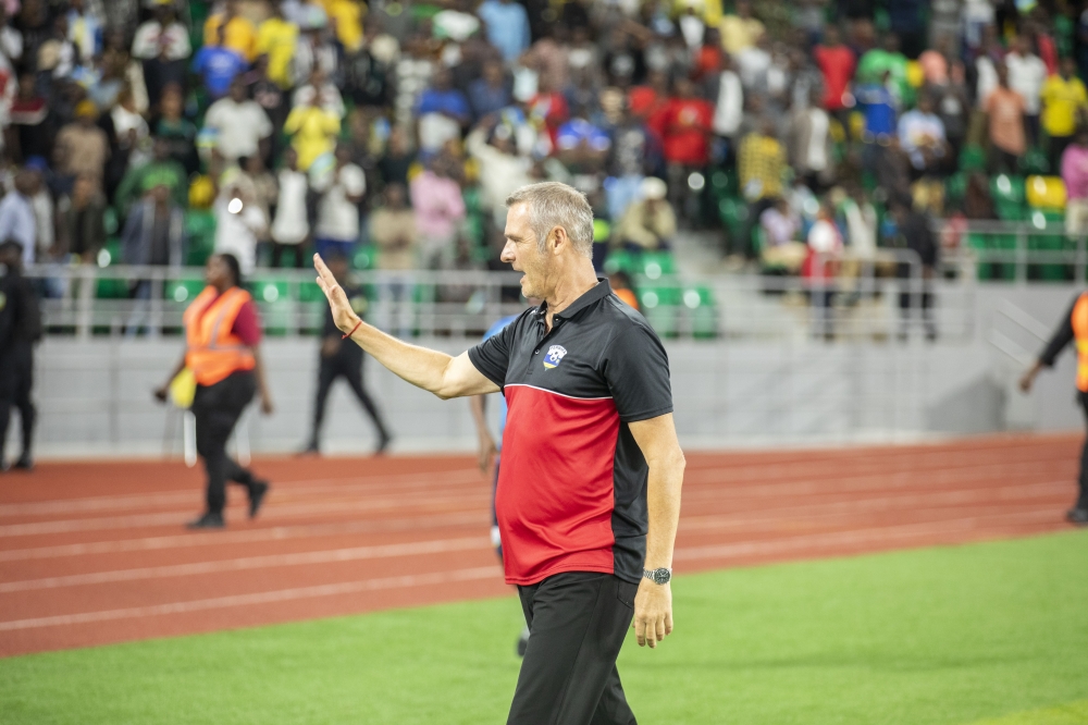 FERWAFA President Alphonse Munyantwali says Amavubi coach Torsten Spittler&#039;s contract will be resolved in a week. Photo by Emmanuel Dushimimana