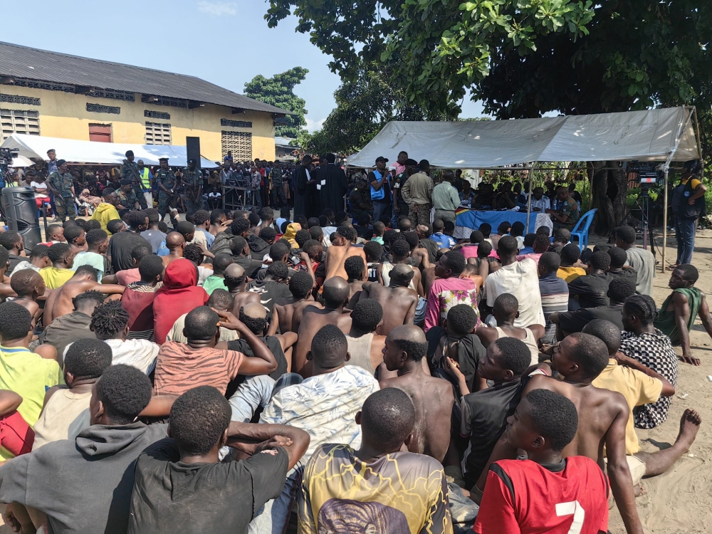 Over 100 death row inmates were executed in DR Congo in one week. At 128 men, known as Kuluna or urban bandits, were arrested on December 6, 2024 in the Tshangu district of the capital Kinshasa. Courtesy