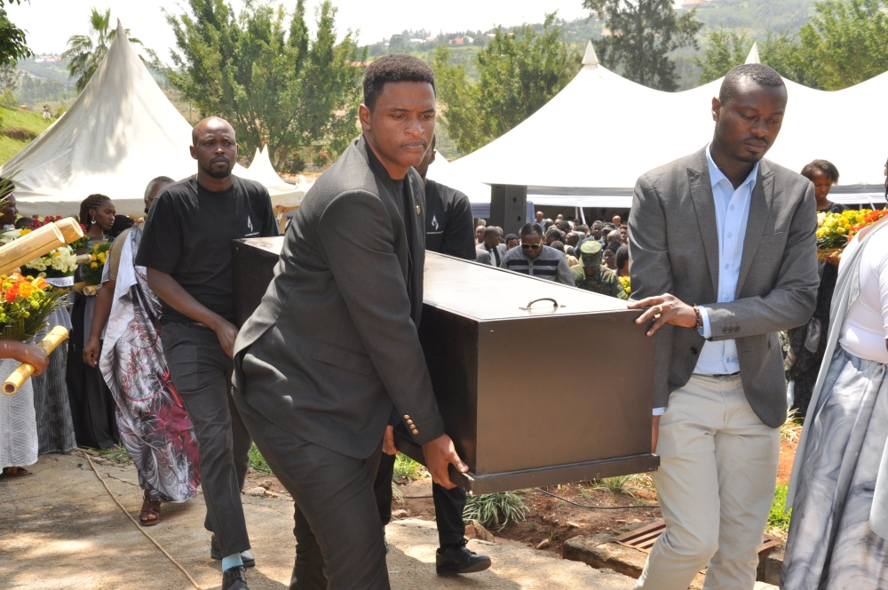 A decent burial of 362 Genocide victims that were relocated from Musambira Sector of Kamonyi District on January 4. Courtesy