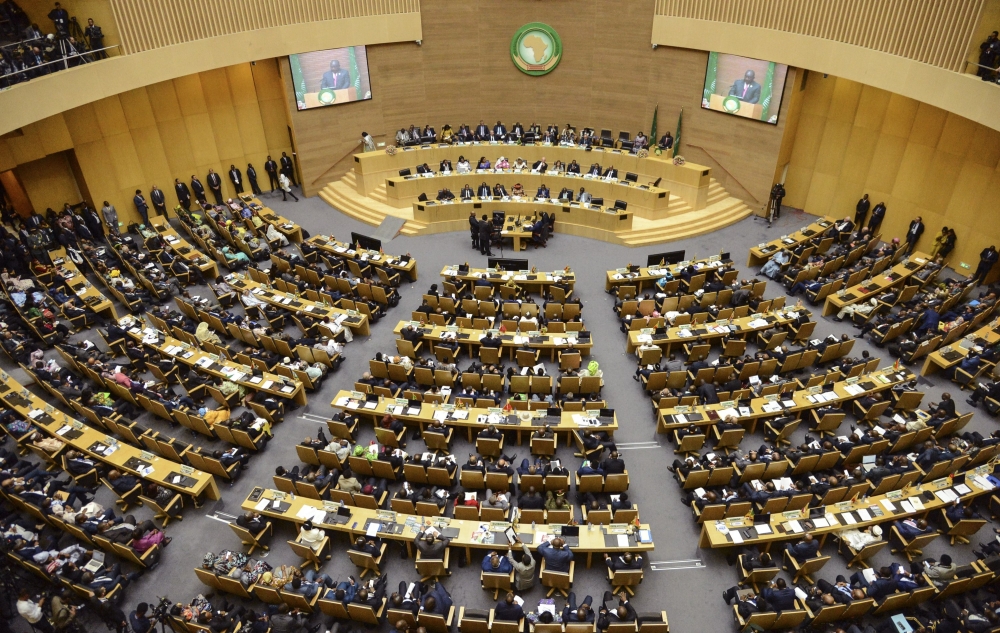 The African Union members during the General Assembly.