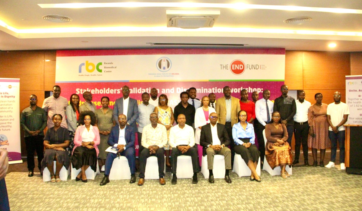 Stakeholders who gathered in Kigali to validate and discuss findings from a new NTDs assessment