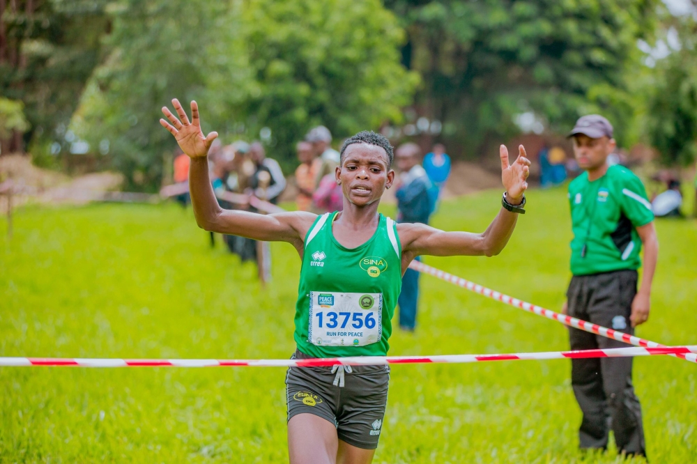 Florence Niyonkuru from SINA Gerard Athletic club wins the race in Women category.