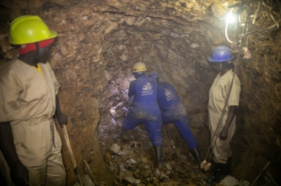 Miners work in a tunnel in Mageragere in Nyarugenge. The government is using a digital platform called Inkomane to ensure transparency in the mining sector by addressing issues like illegal mining. Craish Bahizi