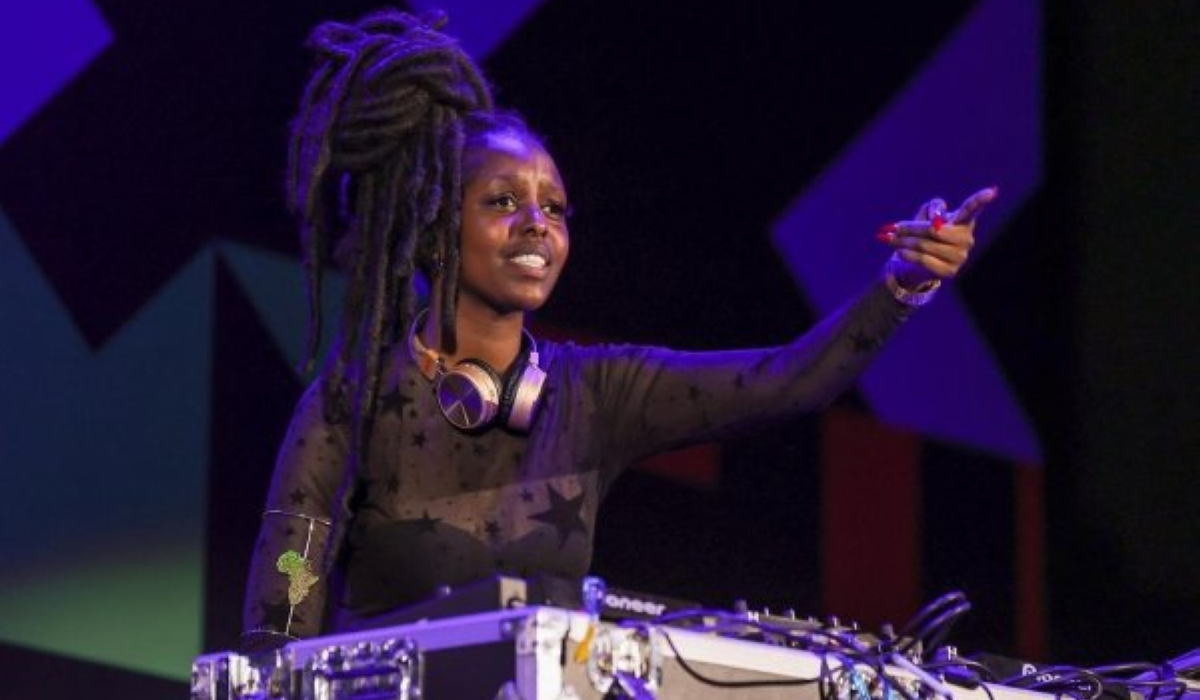 DJ Sonia during her performance at BK Arena in 2024. Photo by Olivier Mugwiza