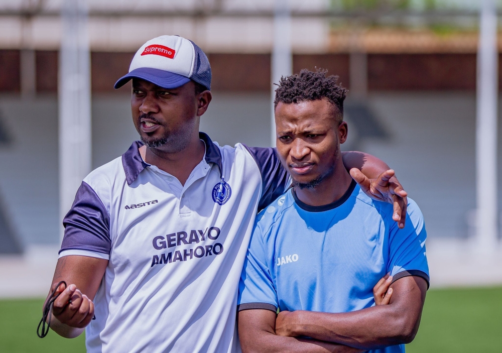 Striker Lague Byiringiro, recently joined Police FC from Europe based team Sandviken. File