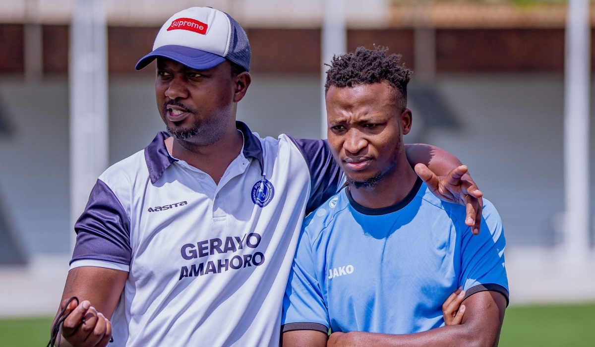 Striker Lague Byiringiro, recently joined Police FC from Europe based team Sandviken. File