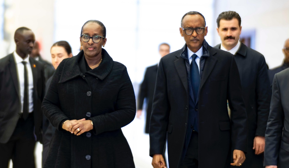 President Paul Kagame and First Lady Jeannette Kagame arrive in Ankara, the capital of Türkiye, on Wednesday, January 22. Photos by Village Urugwiro