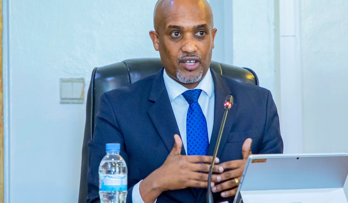 Minister of Justice Emmanuel Ugirashebuja speaks to the Lower House’s Committee on Governance and Gender Affairs as lawmakers reviewed the 20232024 report by the Office of the Ombudsman, on January 21. Courtesy