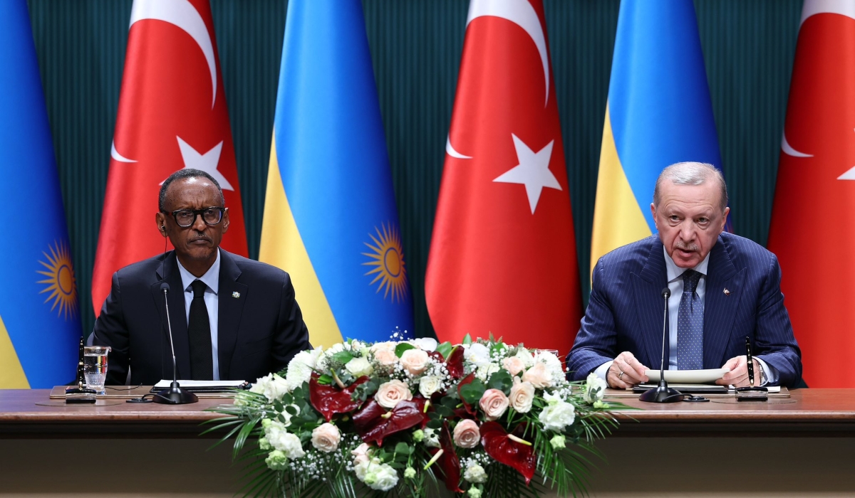 The signing ceremony was presided over by President Paul Kagame and Turkish President Recep Tayyip Erdogan in Ankara on Thursday, January 23. Photo by  Village Urugwiro