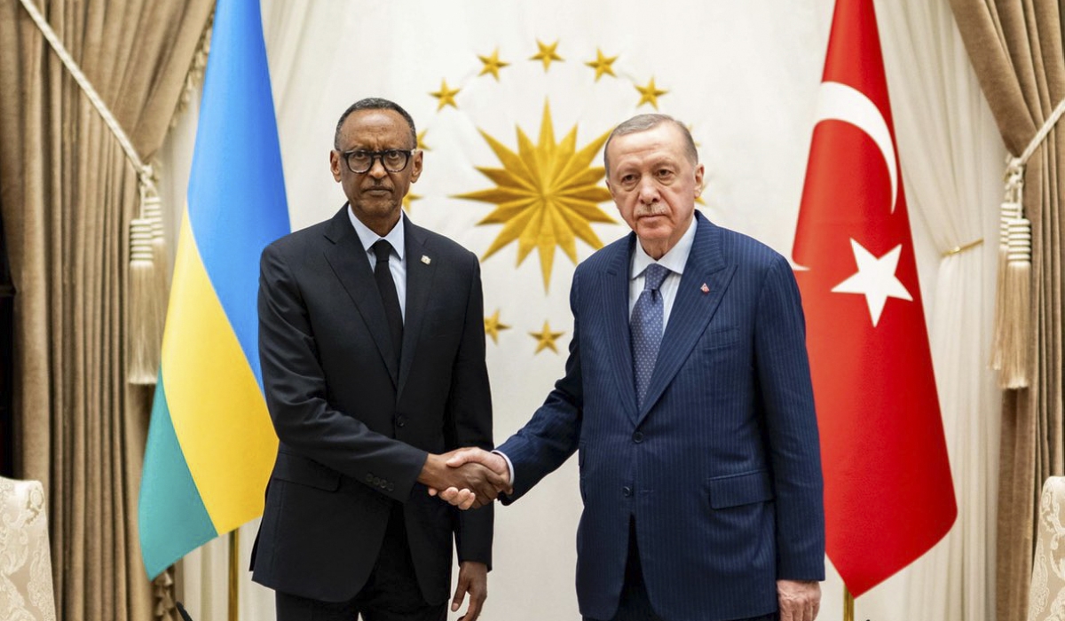President Paul Kagame and his Turkish counterpart, Recep Tayyip Erdoğan, discussed the security situation in the eastern part of DR Congo on Thursday, January 23. Village Urugwiro