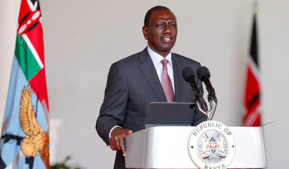 Kenyan President William Ruto, who chairs the East African Community (EAC) on Sunday, January 26, delivered his remarks on security situation in eastern DR Congo. Courtesy