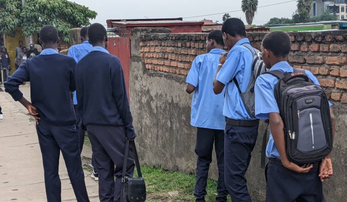 Students from Gisenyi Adventist Secondary School on their way home. Photos by Germain Nsanzimana