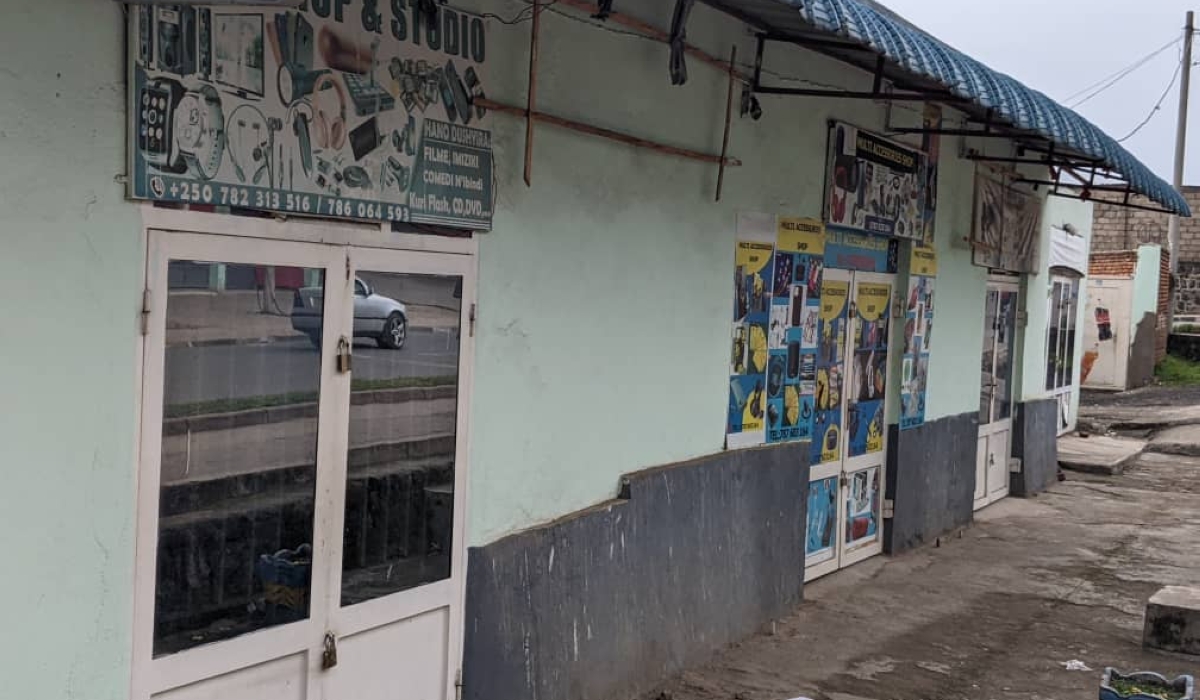 Due to bombshells from DR Congo, shops near the Rwanda-DR Congo border were closed on Monday, January 27. Germain Nsanzimana