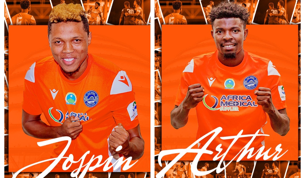 Jospin Nshimirimana (L) joined AS Kigali after a failed transfer to Kiyovu  SC in July 2024-courtesy