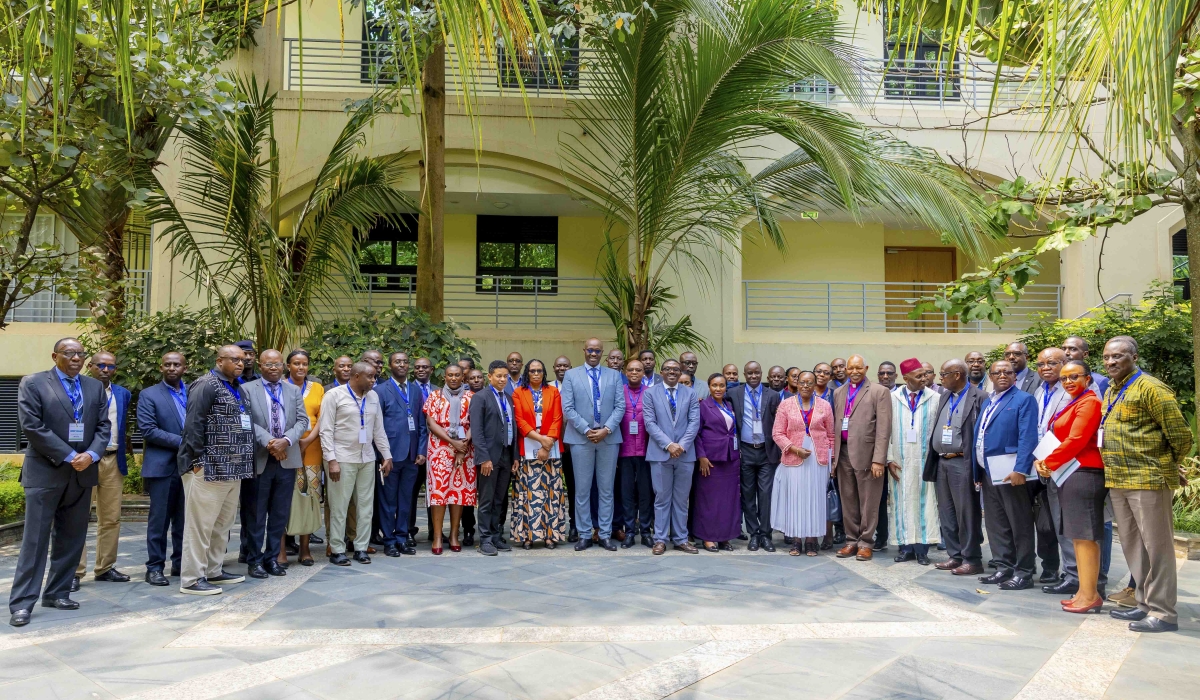 Participants pose for a group photo at the meeting in Kigali on Wednesday, January 30. Courtesy
