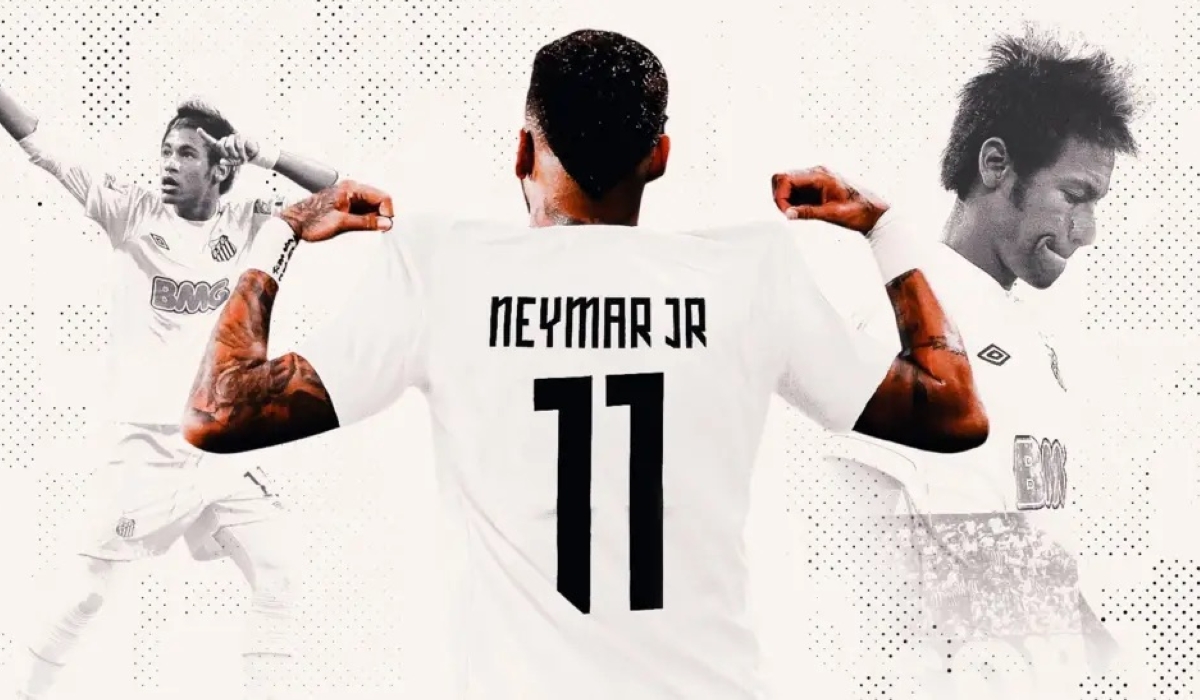 Neymar last played for Santos in 2013. GETTY IMAGES