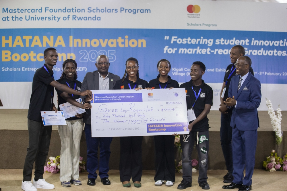 The event was organised through the Mastercard Foundation Scholars Program at the University of Rwanda , held from February 1-3. Craish Bahizi