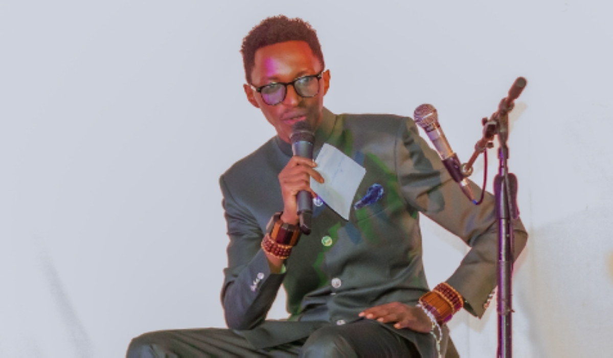 Rwandan poet Junior Rumaga had launched a monthly poetry show dubbed Siga Siga Sira-Photo by Inyarwanda