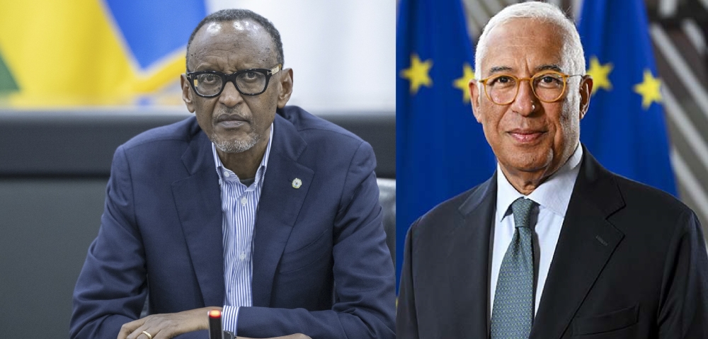 President Paul Kagame and European Council President António Costa held discussions on Wednesday, February 5. Courtesy