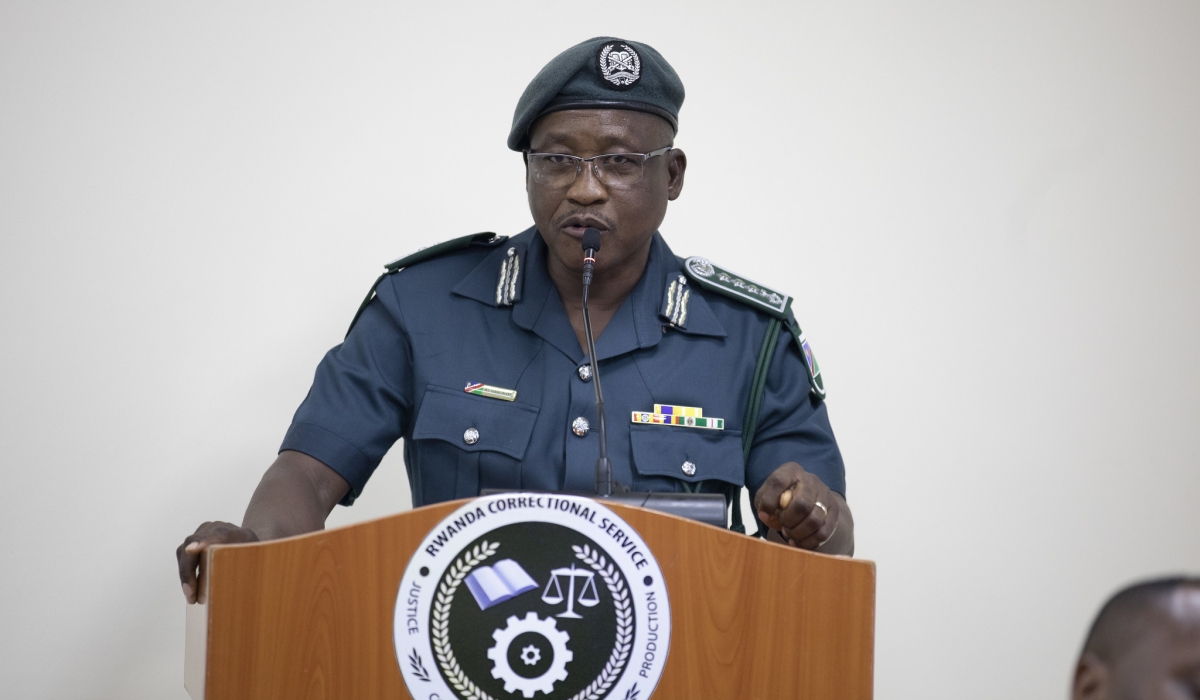 Commissioner General of Namibia Correctional Service Raphael Hamunyela speaks at the event on Tuesday, February 4. All photos by Craish Bahizi