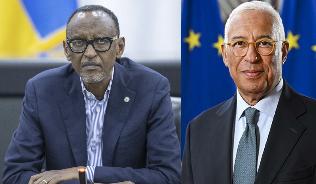 President Paul Kagame and European Council President António Costa held discussions on Wednesday, February 5. Courtesy