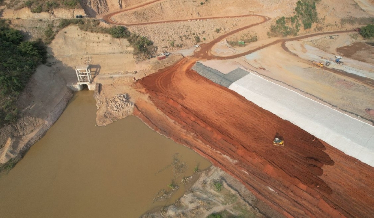 A view of the ongoing construction activities of the anticipated multipurpose dam along River Nyabarongo in October. PHOTOS BY JANVIER HAKUZIMANA