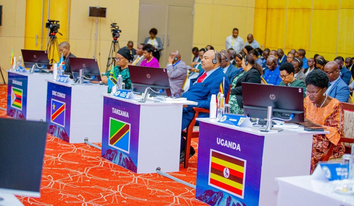 East African Community and Southern African Development Community ministers during their joint meeting in Tanzania on Friday, February 7.