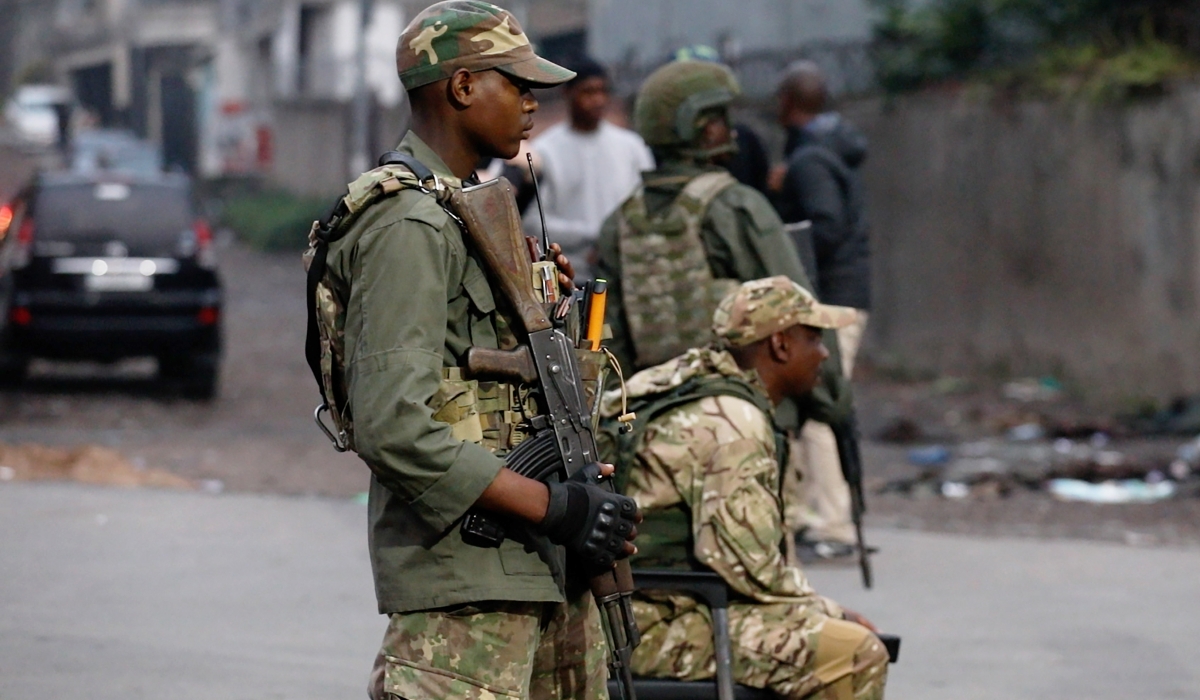 AFCM23 rebels controlling the streets of Goma. The rebels have warned that they may advance toward Bukavu. Photo by Emmanuel Dushimimana