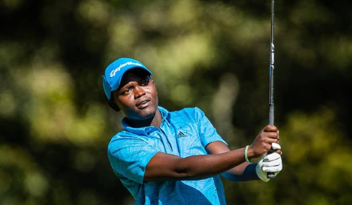 Nsanzuwera in action during the 2025 Rwanda Open.
