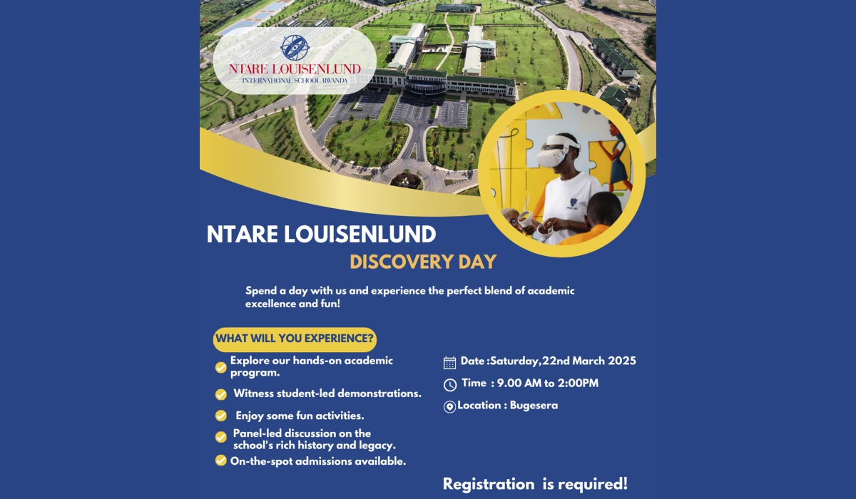 Ntare Louisenlund School (NLS), a new Rwandan international institution, is inspired by Uganda&#039;s Ntare School.
