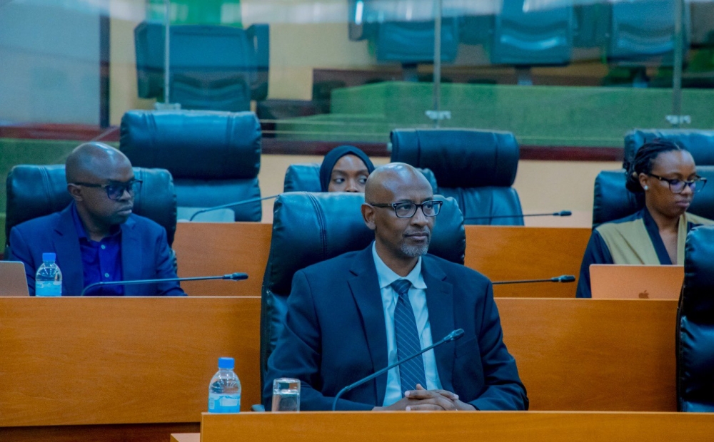 Minister of Education, Joseph Nsengimana during a session with senators members of the Committee on Social Affairs and Human Rights on February 18. Courtesy