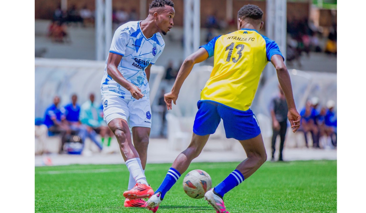 Police FC forward Lague Byiringiro during the second leg match at Kigali Pele Stadium-courtesy 