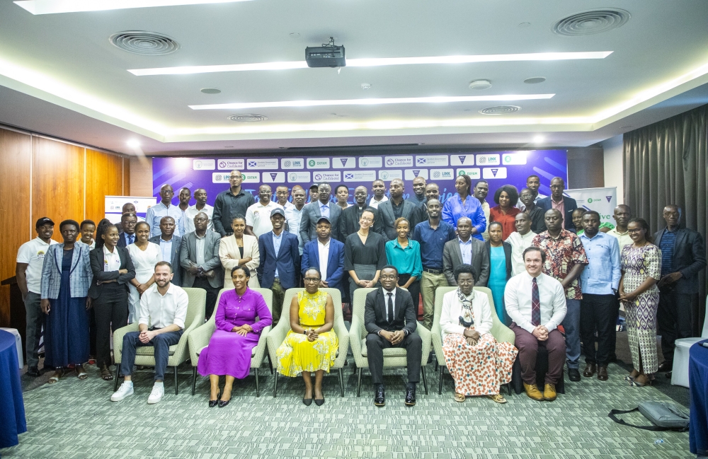 Officials and participants pose for a group photo during a joint gathering on key education initiatives supported by the Scottish Government on February 18.