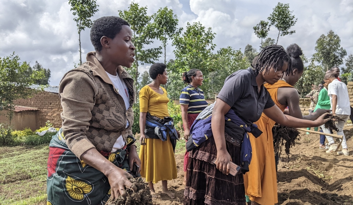 Members of the Dukomeze Ubuzima potato cooperative in Musanze planting crops. Photos by Germain Nsanzimana.