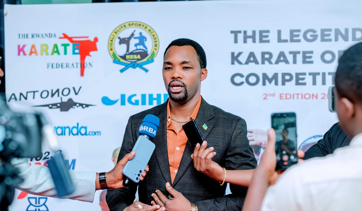 Claude Nkurunziza won the first edition of the Legends Karate Open Competition.