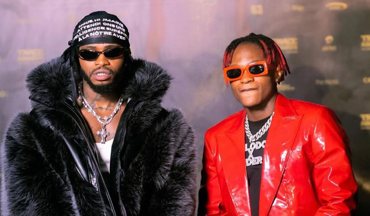 Tanzanian star musician Diamond Platnumz, seen here on red carpet with Bruce Melodie, won the Best Global African Artist Award at Trace Awards 2025 ceremony held in Zanzibar on Wednesday night, February 26