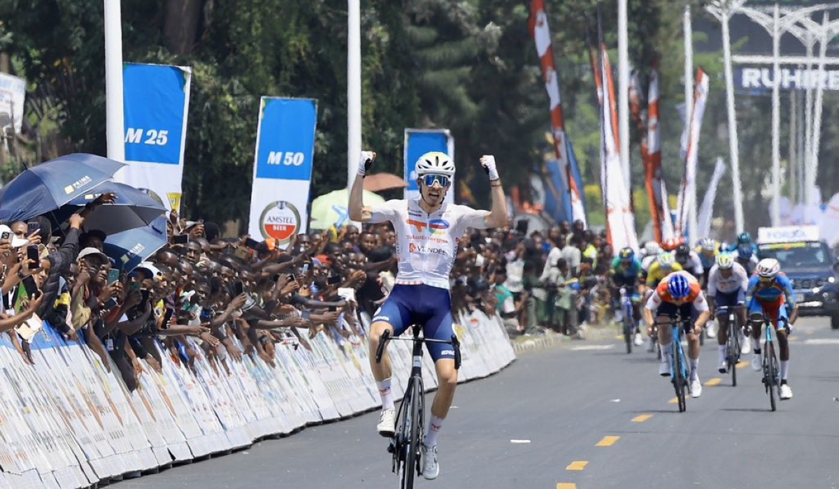 TotalEnergies roder Joris Delbove took the yellow jersey in Tour du Rwanda after winning fourt stage in Karongi on Thursday, February 27-courtesy