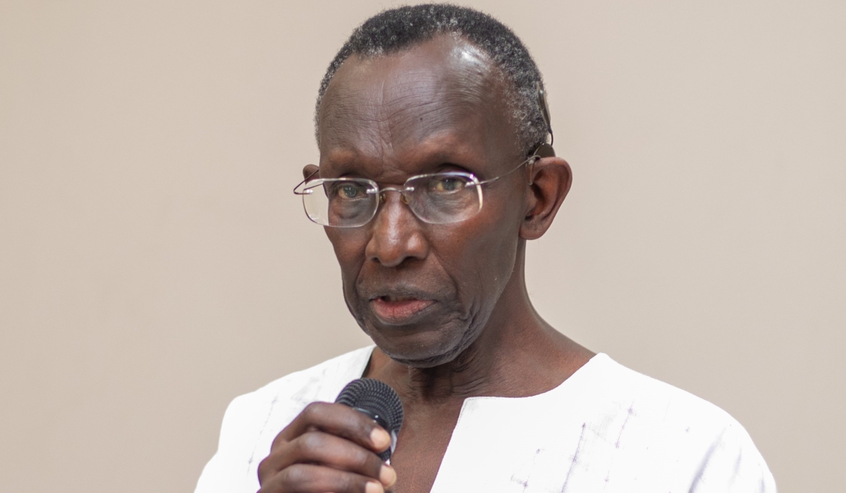 Sam Rugege, Chairperson of the Court-Annexed Mediators&#039; Advisory Committee, speaks at the event