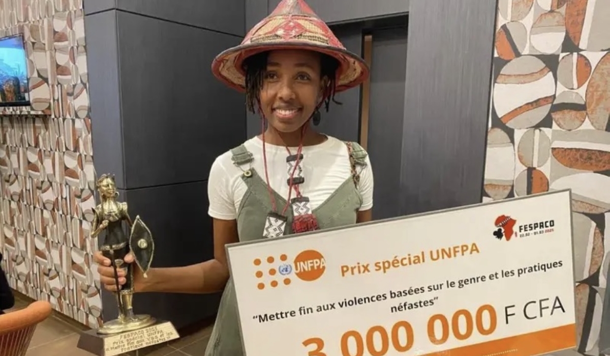 Rwandan filmmaker Myirima Uwiragiye Birara bagged an award at FESPACO courtesy of her feature film &#039;The Bride&#039;-courtesy