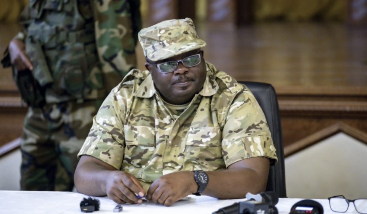 Bertrand Bisimwa, the AFC/M23 rebellion’s deputy coordinator, during a press conference in Goma, North Kivu, on January 30. Bisimwa on March 4 said the rebels will not passively witness as massacres of innocent civilians continue. FILE PHOTO