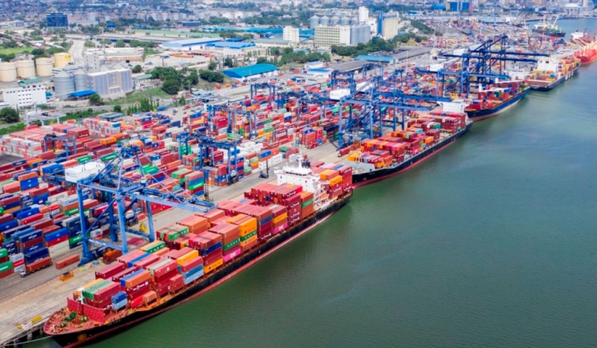 A view of Dar es Salaam port in Tanzania.