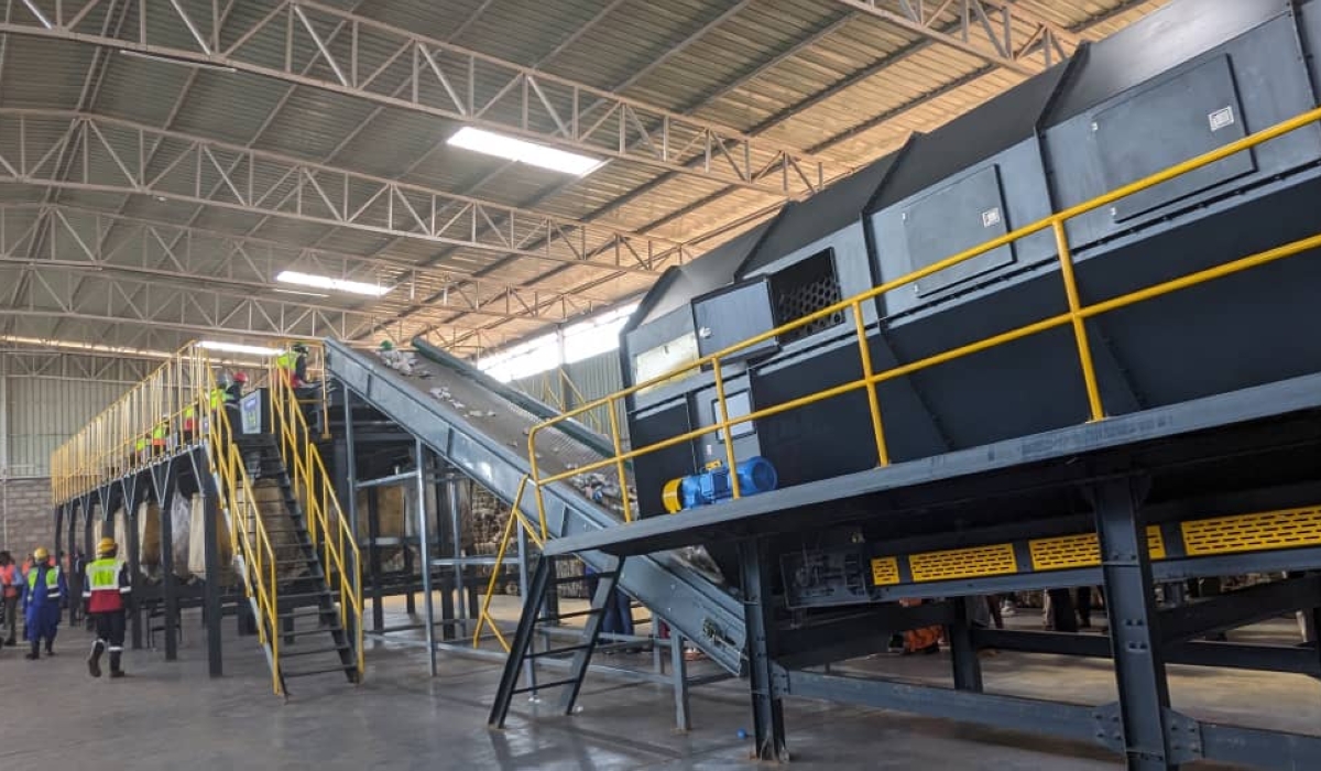 Inside waste sorting facility that was inaugurated at Nduba dumpsite, in the City of Kigali, on June 19, 2024. EMMY DUSHIMIMANA