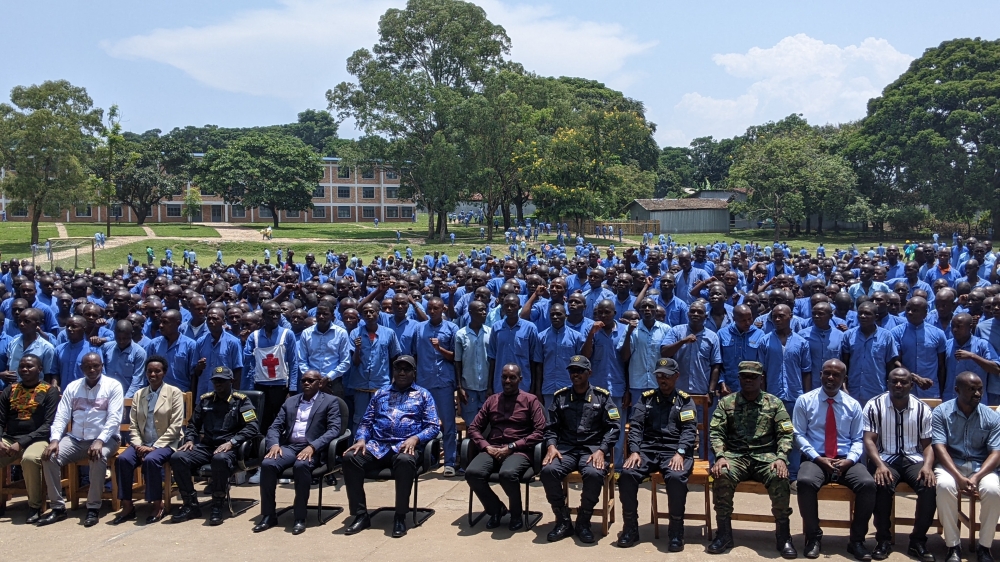 Government officials and participants posed for a group photo during the graduation ceremony on Wednesday, March 5.