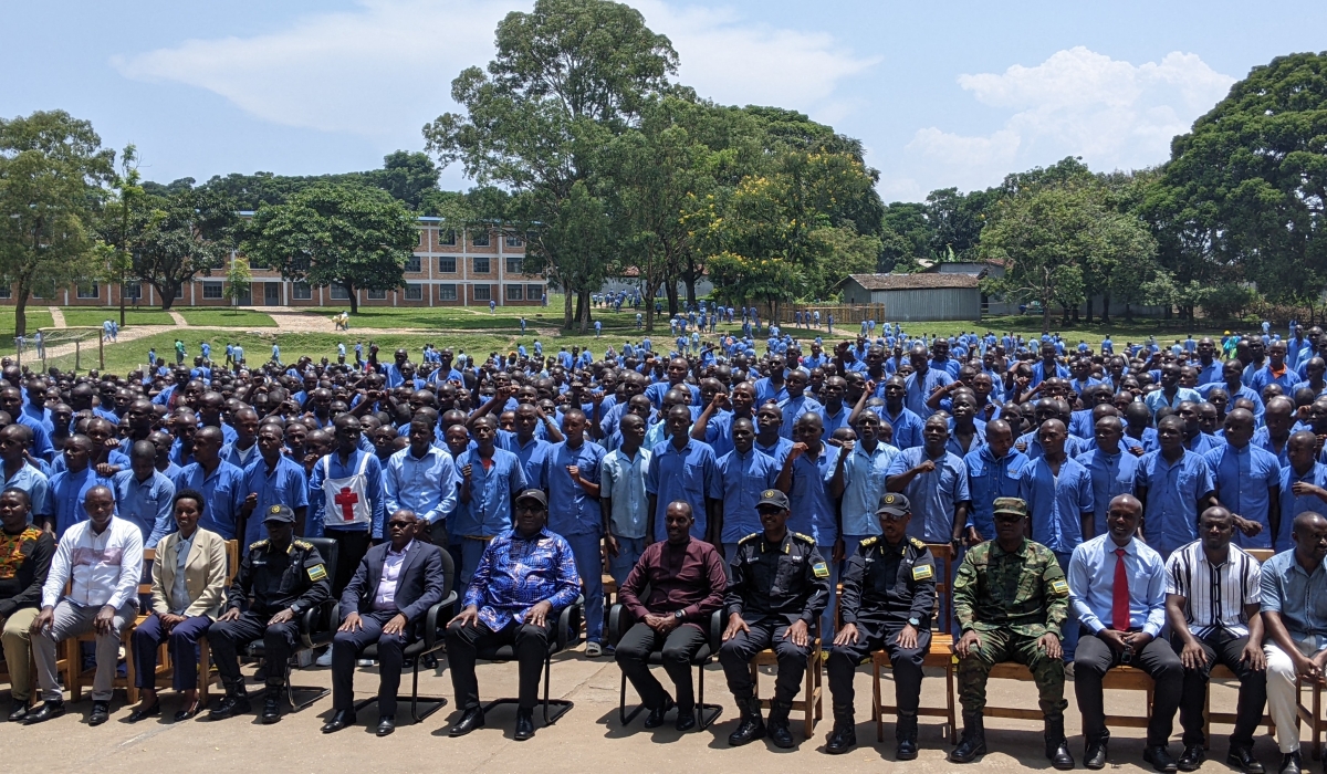 Government officials and participants posed for a group photo during the graduation ceremony on Wednesday, March 5.