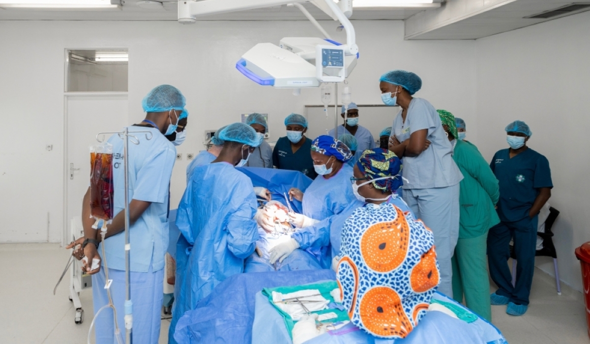 Rwandan surgeons performed a transplant surgery at King Faisal Hospital in  May 2023.