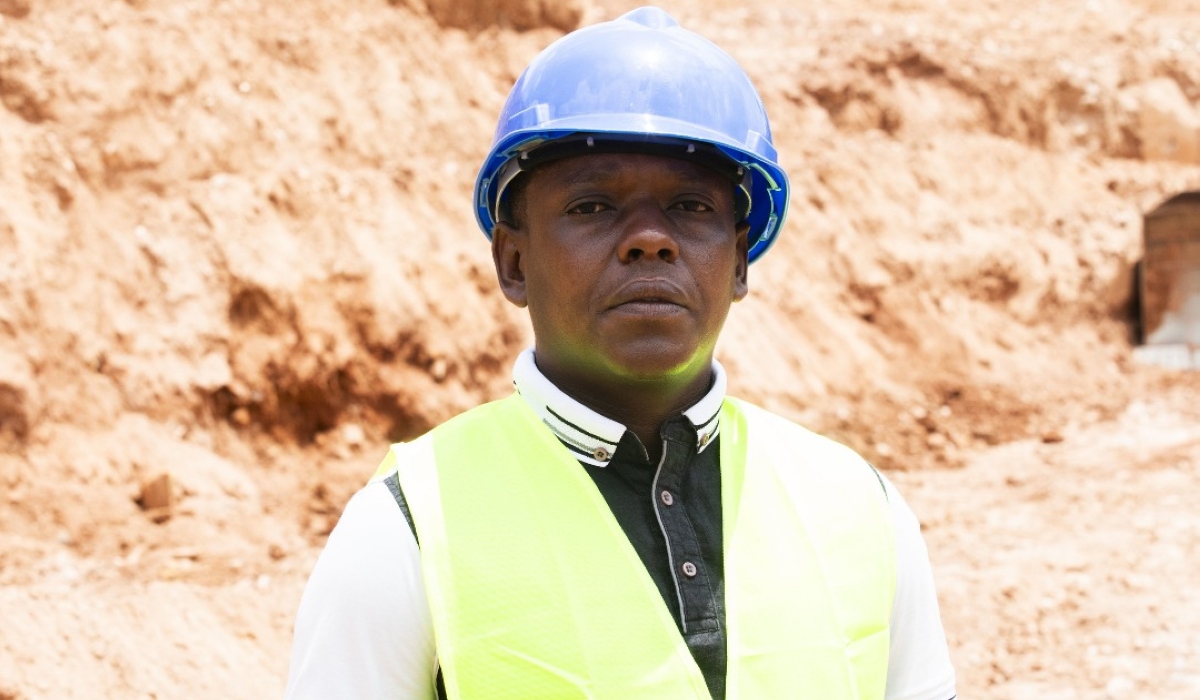 Jean-Bosco Kwizera in an interview with The New Times at DUMAC&#039;s mining site in Rwamagana District. Photo by Emmanuel Dushimimana