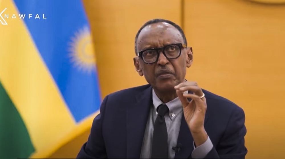 President Kagame during an interview with Mario Nawfal, an American blogger and host of one of the largest social media shows. Courtesy..