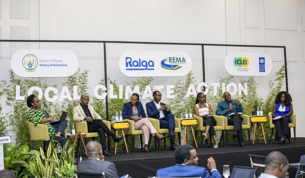 Panelists engage in a discussion at a two-day consultative workshop with local government stakeholders on March 11. Photos by Dann Gatsinzi