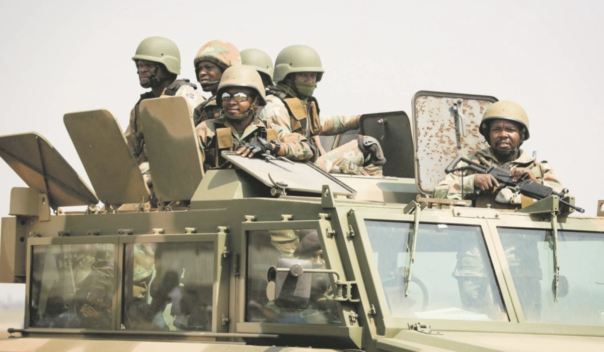 South African troops deployed in eastern DR Congo to fight alongside FARDC and FDLR genocidal group. COURTESY