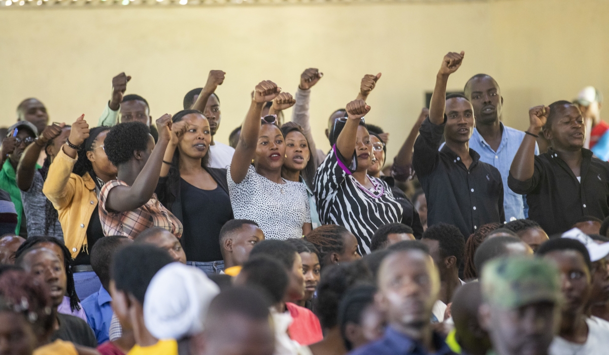 over 800 young people during the &#039;Rubyiruko Menya Amateka Yawe&#039; (Youth, Know Your History) programme  from Western Province  in Karongi District. Photos by Craish Bahizi